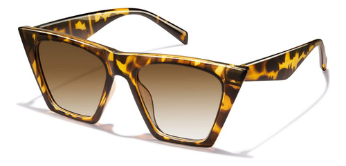 Gafas De Sol Estilo Ojo De Gato Cuadradas Retro Para Mujer C