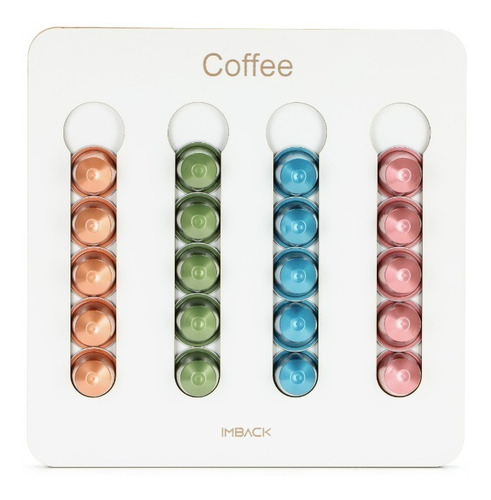 Imagen 3 de 8 de Portacapsulas De Cafe Para Nespresso Cafetera 20 Capsulas