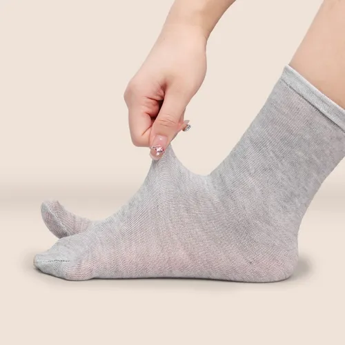 2 Pares De Calcetines Unisex Con Punta Tabi Para Kimono Y Sa