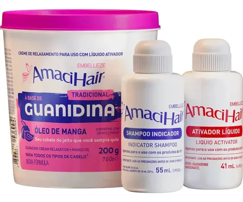 Creme Relaxante Amacihair Tradicional Ouse E Brilhe 200g