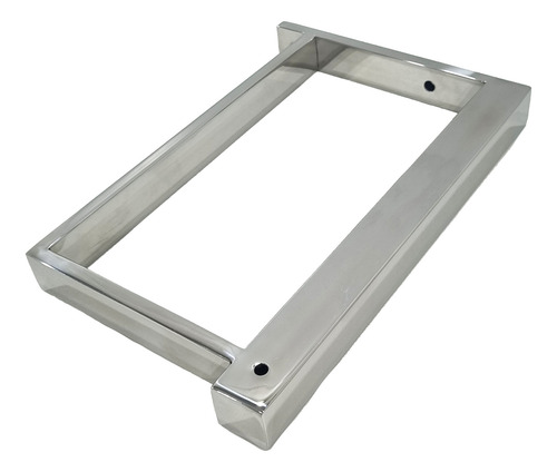 Arara De Parede 100cm Com Apoio Para Prateleira Inox Polido