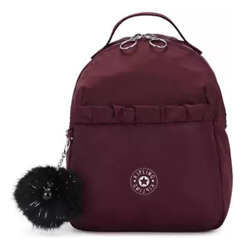 Mochila Kipling Adam Merlot Sateen