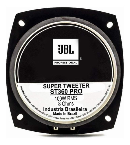 Super Tweeter Jbl St360 100wats Rms