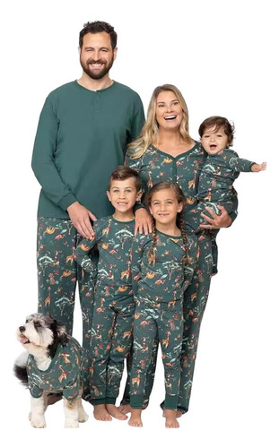 . Conjunto De Pijama Estampado For Padres E Hijos Christmas