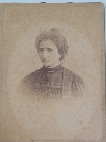 Antigua Foto Mujer Buenos Aires Bizioli Hnos Circa 1900 (Usado)