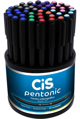 Caneta Cis Pentonic 0,7mm Sortidas Dp.c/50