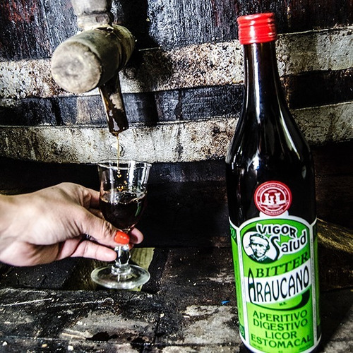 Licor Bitter Araucano 900cc Bajativo Digestivo - 24 Hierbas