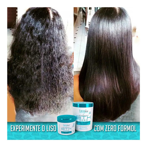 Kit Profissional Forever Liss Btox Zero E 2 Mascara Bamboo