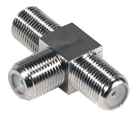 Conector T Coaxial Para Rg6 X2 Unidades