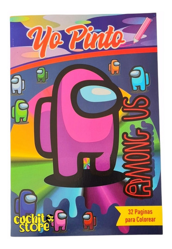 Libro Infantil Para Colorear Pintar Yo Pinto Among Us Niños