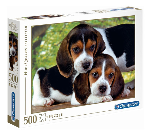Rompecabezas 500 Pz Perros Beagles Siempre Juntos Clementoni