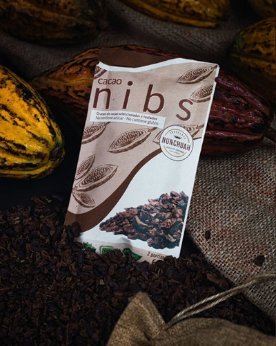 Imagen 2 de 5 de Nibs De Cacao Sin Azúcar, Pack, Organico - g a $115