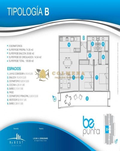 Apartamento En Be Punta - Tres Dormitorios En Venta Punta Del Este-ref:2692