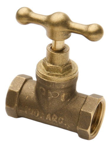 Llave De Paso De 1/2 De Bronce Hembra/hembra