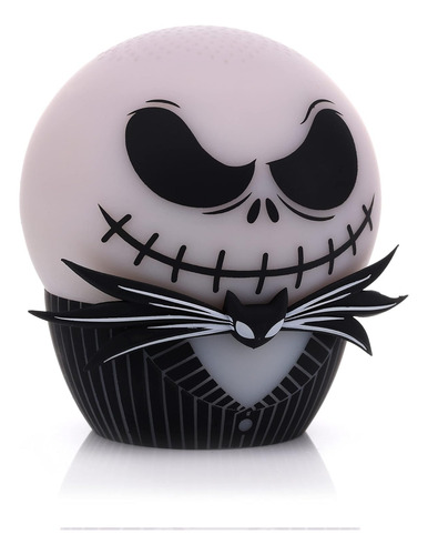 Mini Altavoz Bluetooth Jack Skellington Glow Brilla Oscurida Blanco