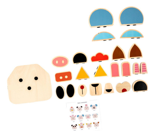 Bloque De La Cara Puzzle Toys De Rompecabezas De Animales