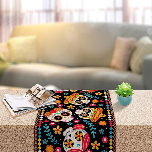 4pcs Mantel De Calavera De Tela De Calavera De AzĂșcar Floral