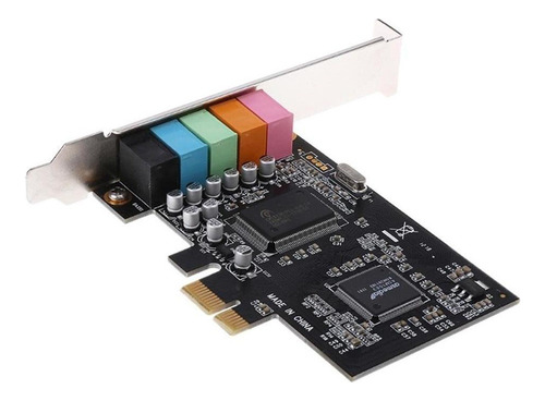 . Placa De Som Pcie 5.1 Placa De Som Surround Pci Express 3d