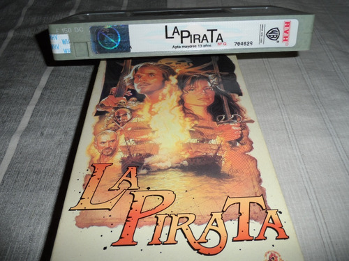 La Pirata- Vhs- Geena Davis- Frank Langella- (Usado)