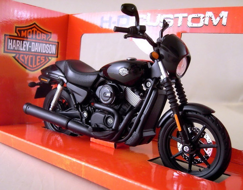 Harley Davidson Street 750 2015 negro modelo moto 1:12 maisto 