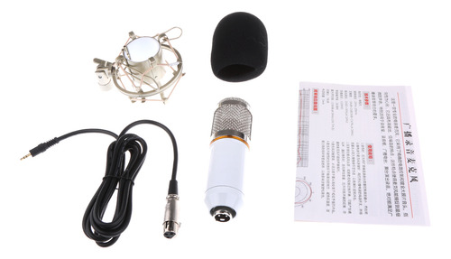 Micrófono De Grabación De Sonido De Estudio Blanco