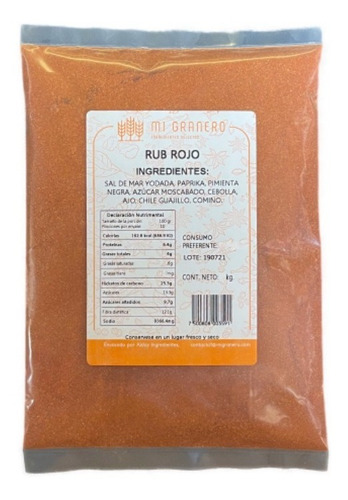Sazonador Rub Rojo A Granel 1 Kilo