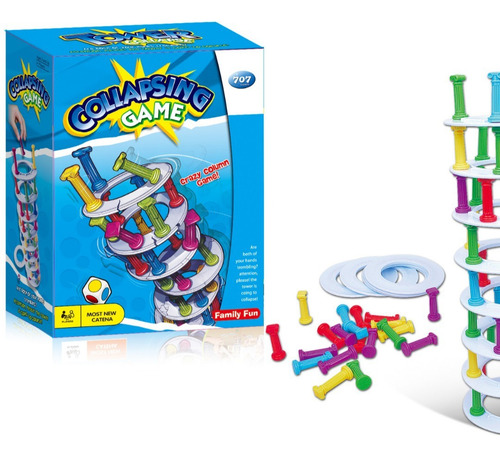 Torre Griega Juego Mesa Diako Columnas Equilibrio Colores
