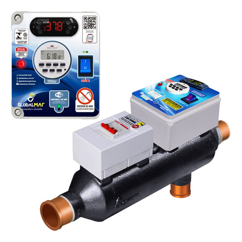 Aquecedor Quentíssimo P/ Piscinas Até 260m³ C Comando Wifi