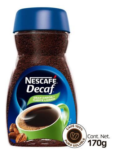 Café Soluble Descafeinado Nescafé ® Decaf ® 170g