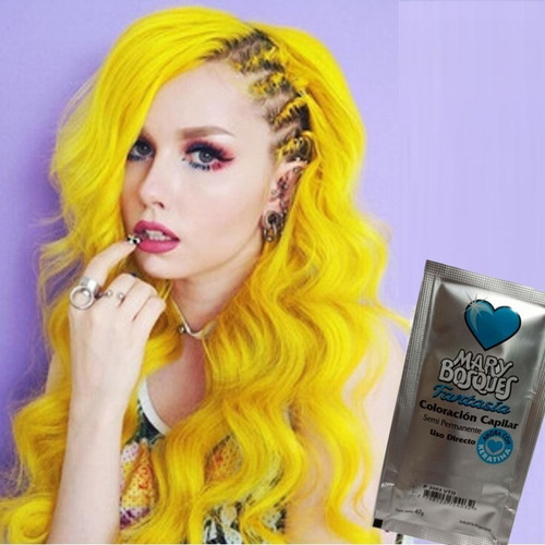 Tintura Fantasia Mary Bosques Con Keratina En Sachet Pack X6