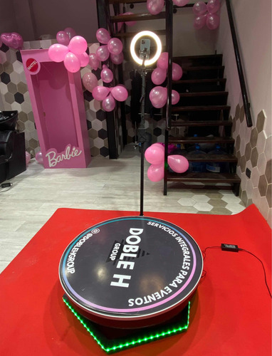 Plataforma 360 Fotocabina 360 Glitter Bar Fiestas Y Eventos
