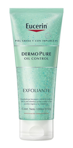 Imagen 1 de 8 de Gel Exfoliante Facial Eucerin Dermopure Piel Grasa 100ml