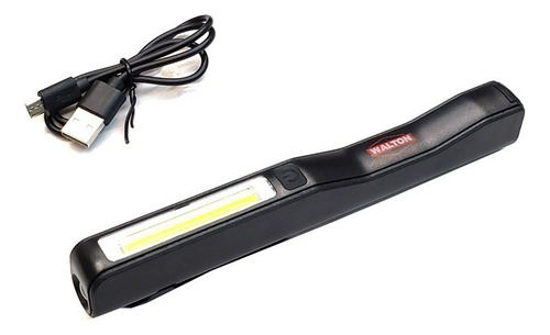 Linterna Led Recargable C/usb Linterna Negro Luz Blanco
