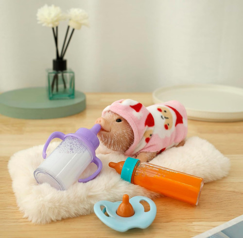 Mini Piggy Doll, Muñeca De Silicona, Estilo D