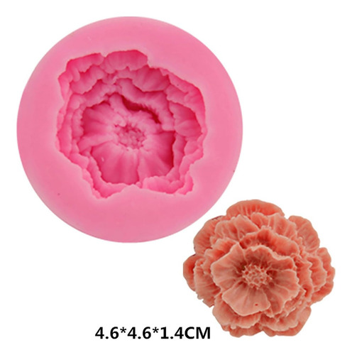 T 6pcs Flor Silicona Moldes Resina Vela Moldes Set