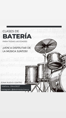 !!clases De Batería!!