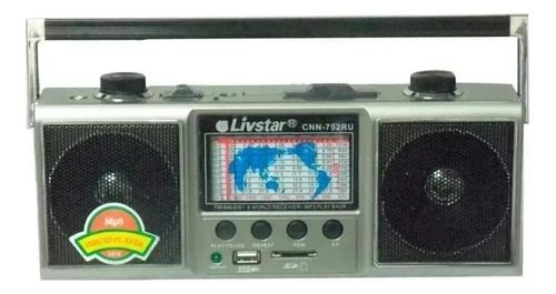 Rádio Vintage Livstar Fm/am/sw1-9/usb/sd Cnn-752u 11