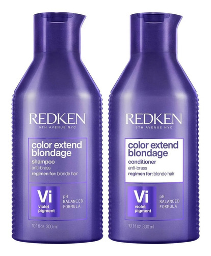 Shampoo Violeta + Conditioner Cabello Rubio Redken Blondage