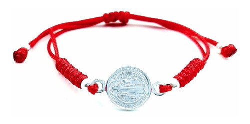 Imagen 5 de 7 de Pulsera San Benito De Plata Para Bebé O Niños.