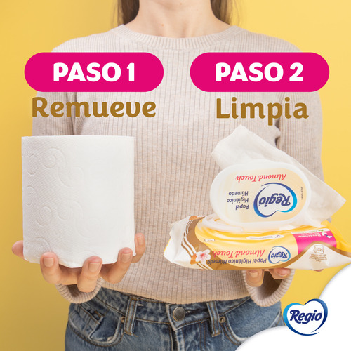Papel Higiénico Húmedo Regio Almond Touch 42 Unidades