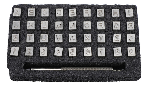 Stamp Punch Craft, 36 Piezas, Patrón De Cuero, Alfabeto Con