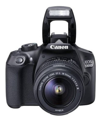 Canon EOS 1300D DSLR color negro