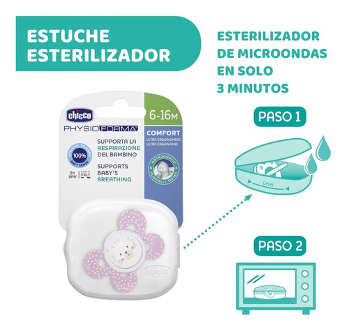Imagen 7 de 10 de Chupete Divertido Physio Comfort Silicona 6-16m