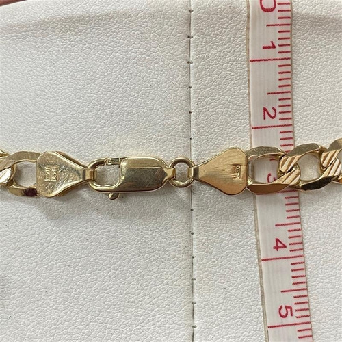 Imagen 4 de 4 de Cadena De Oro Amarillo 14k Motivo Dos Tonos 34.4 Gramos