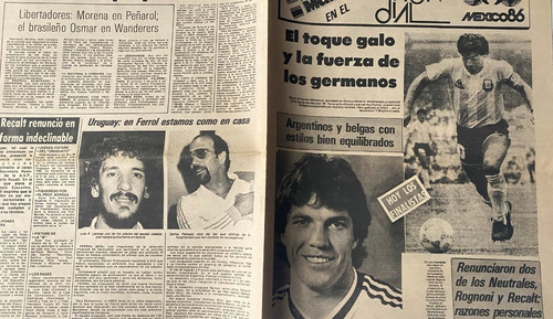 La Mañana México 1986 Mundial Fútbol 8 Páginas Ez2c