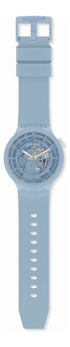 Correa Malla Reloj Swatch Big Bold C-blue Asb03n100 Sb03n100 Ancho De La Malla 20 Mm Color Celeste
