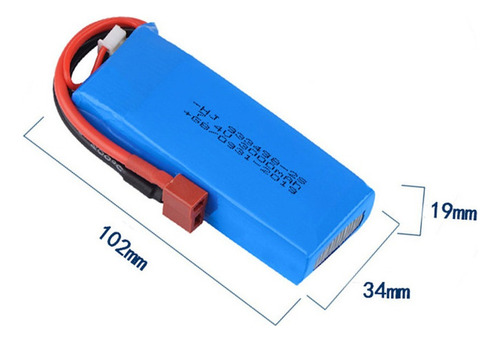 Atualização 7.4v 3000mah 2s Lipo Bateria Parte Para Wltoys 1