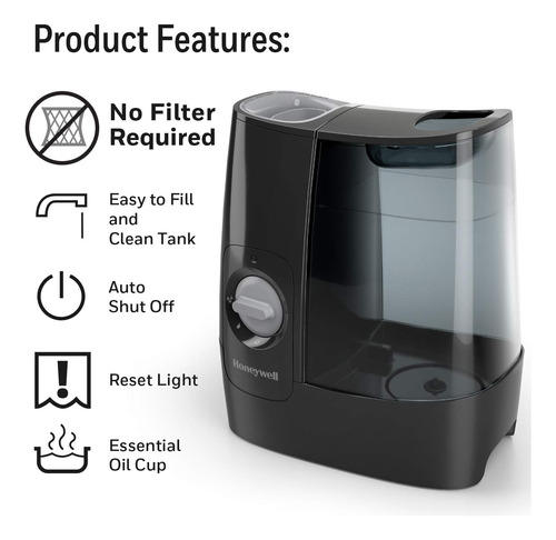Umidificador De Névoa Quente Honeywell Hwlhwm845b