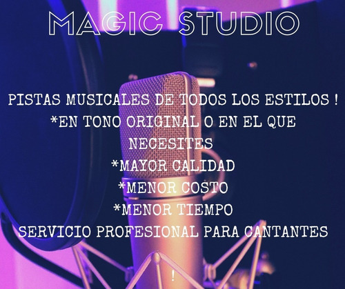 Pistas Musicales Para Cantantes/ Profesional!
