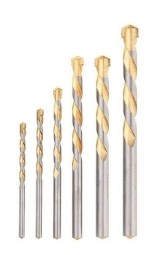 Kit Brocas Concreto Gold Line Mtx - 6 Brocas 4,5,6,8.10,12mm